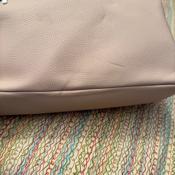 NWT New York and Company Stylish Nude Satchel has short and long straps - Picture 14 of 14